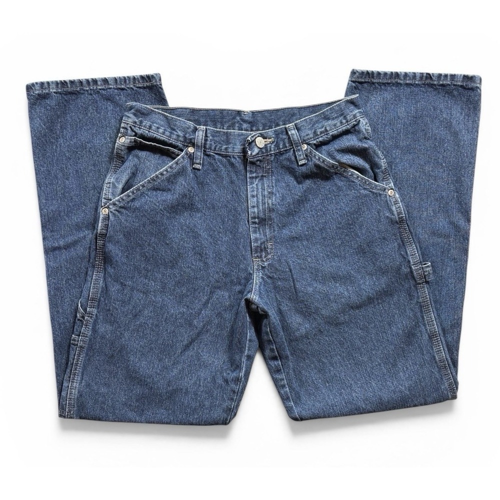 Wrangler Men's Carpenter Jeans  (94SEODV) Size 29x31 Actual Blue Denim - 1557 - Picture 4 of 8